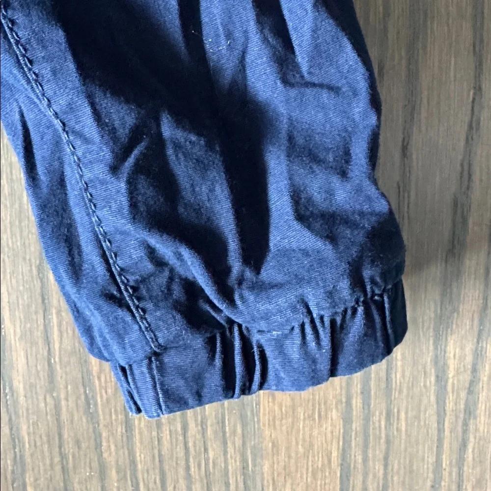 OshKosh B’gosh Boys Navy Pull-On Jogger Pants 2T Stretch Cotton Canvas